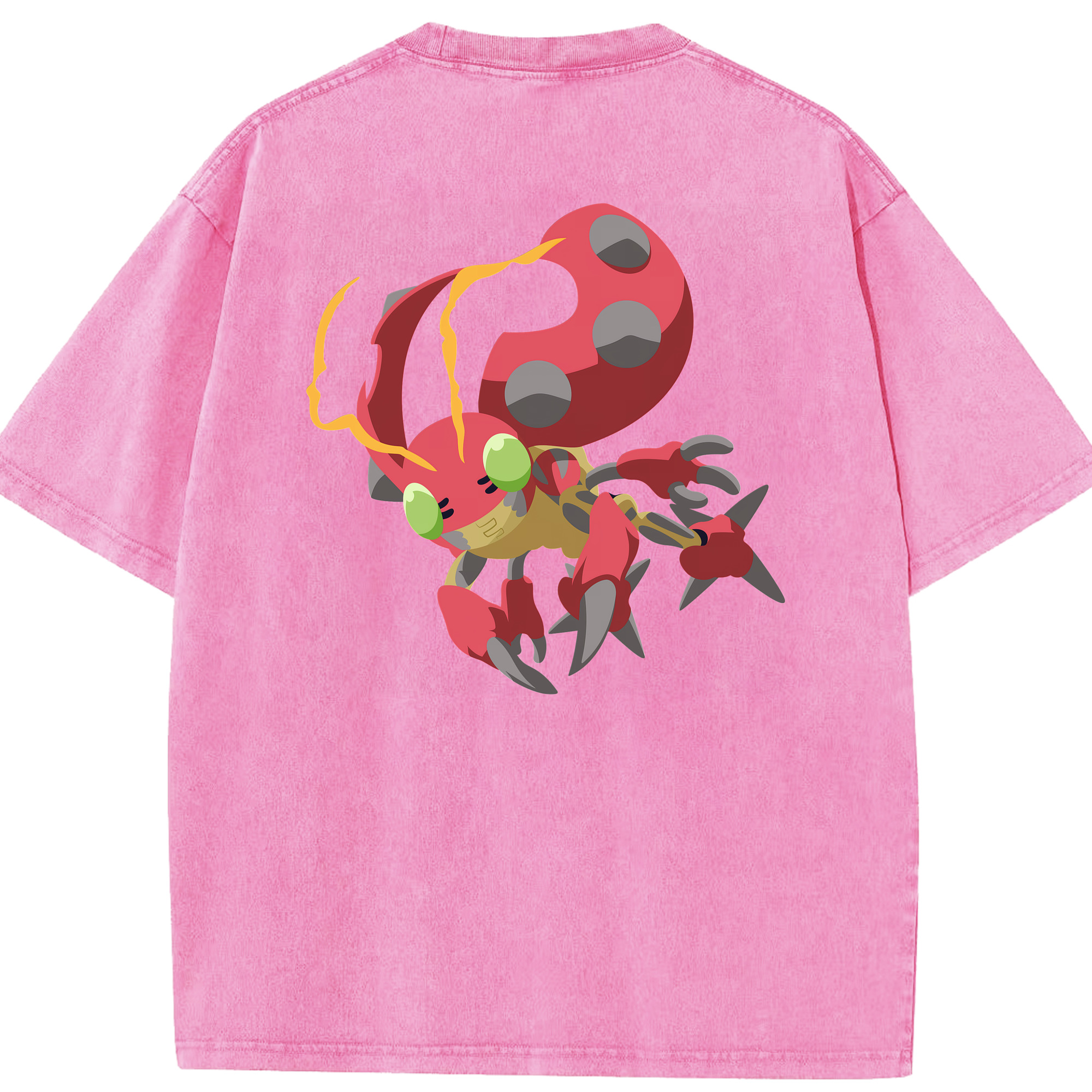 （画像用） Digimon デジタルモンスター/デジモン 綿100% ヴィンテージ風 半袖Tシャツ（背面プリント）